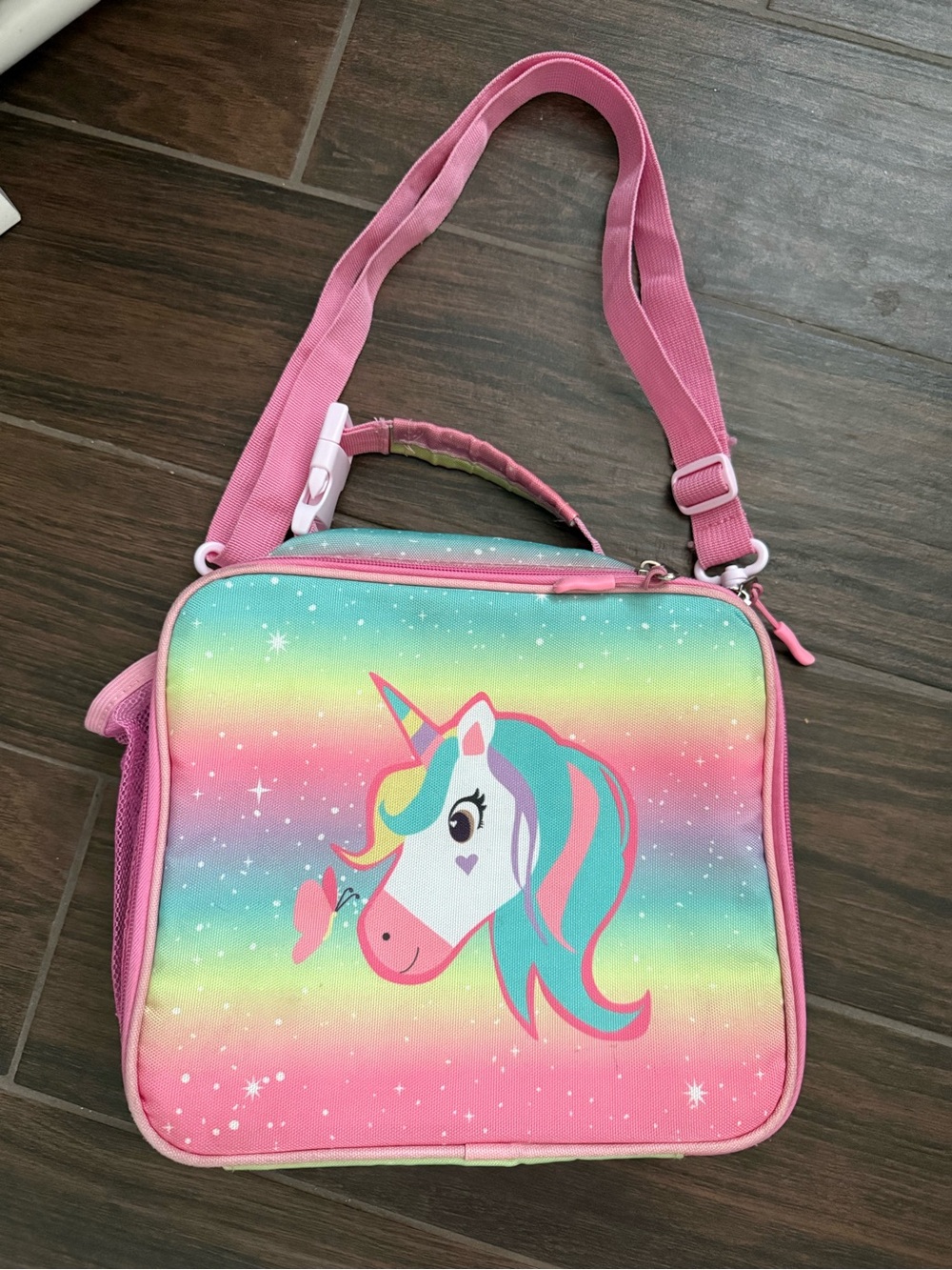🪼Kids Unicorn Rainbow Lunch Bag - Pink